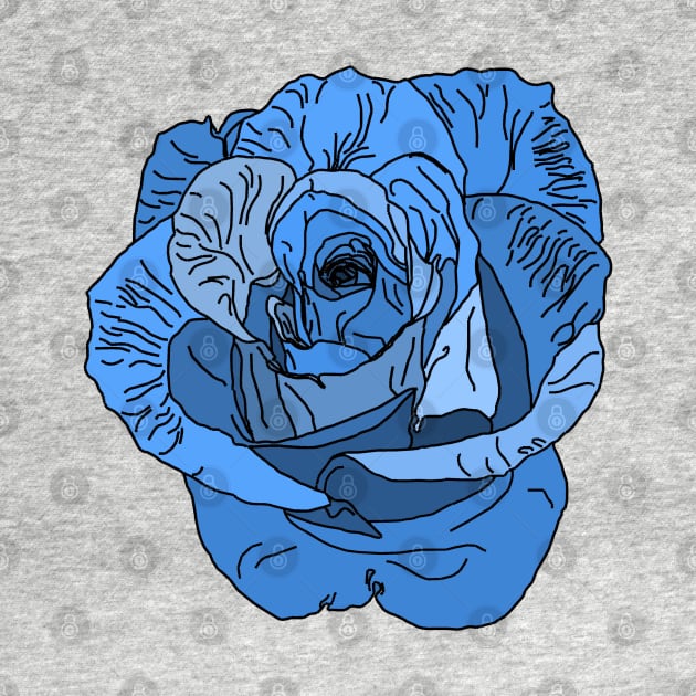 Blue rose by M[ ]